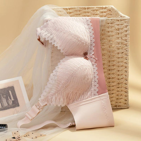 Lactation-feeding bra lace underwear